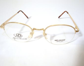 Alfonse Dumont Melrose Eyeglass Frames Gold Tortoise 49-20 135 Lot 50B Vintage