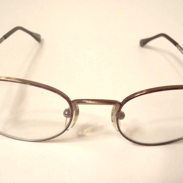 Eyeglass Frames 80s SM Oakland Antique Bronze Cordovon 46 Lot 41 Vintage