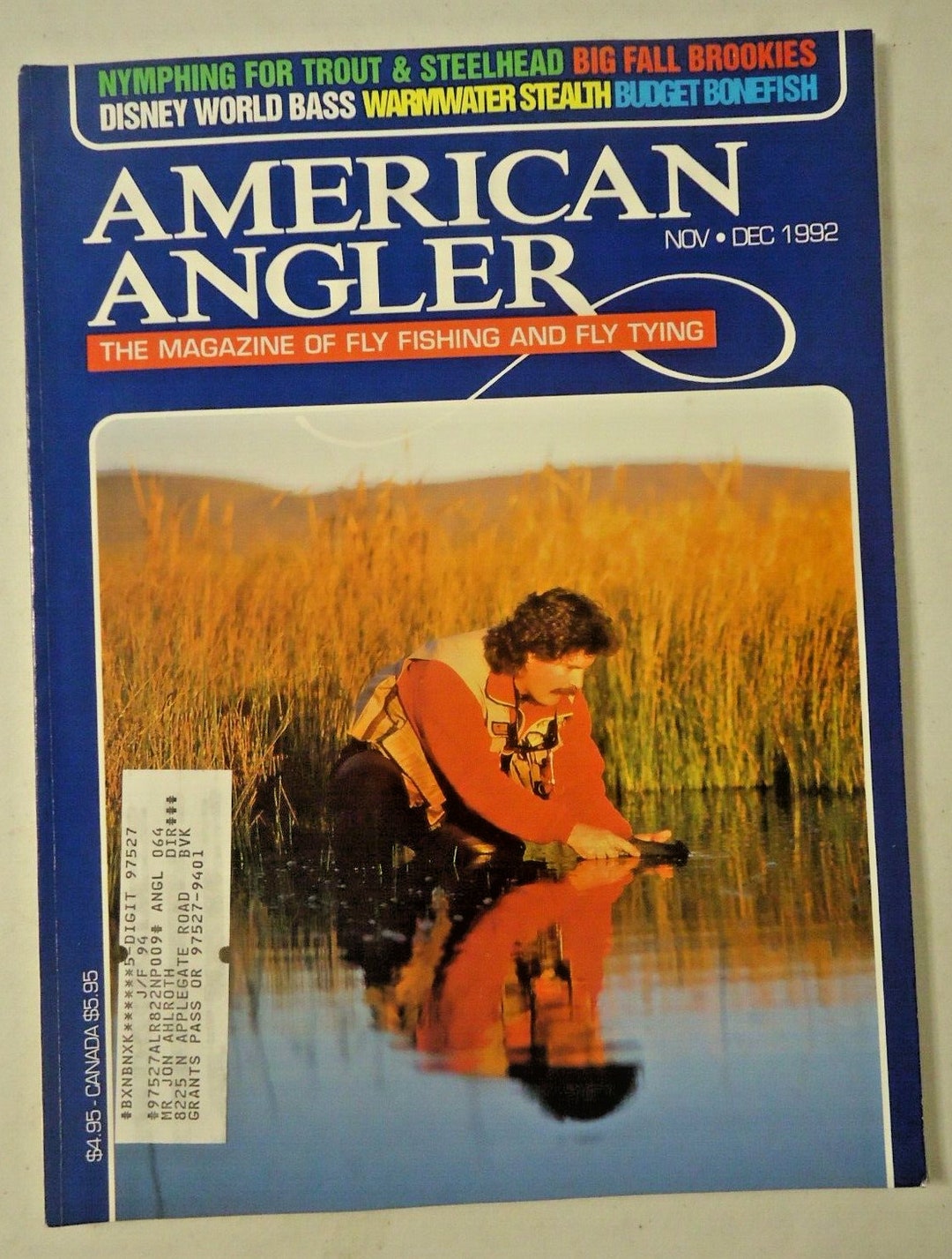 American Angler Magazine Back Issue November - December 1992 Fly Tyer ...