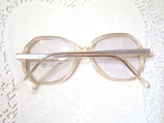 Vintage Oversized Optiline Eyeglass Frames Clear … - image 3