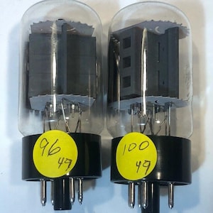 2 RCA 12AV5GA Electron Vacuum Radio Amplifier Tubes Boxes TV-Tested Strong T173