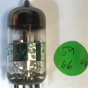 Amplificateur radio Sylvania 6DJ8 Tube à vide électronique TV-7 testé T65