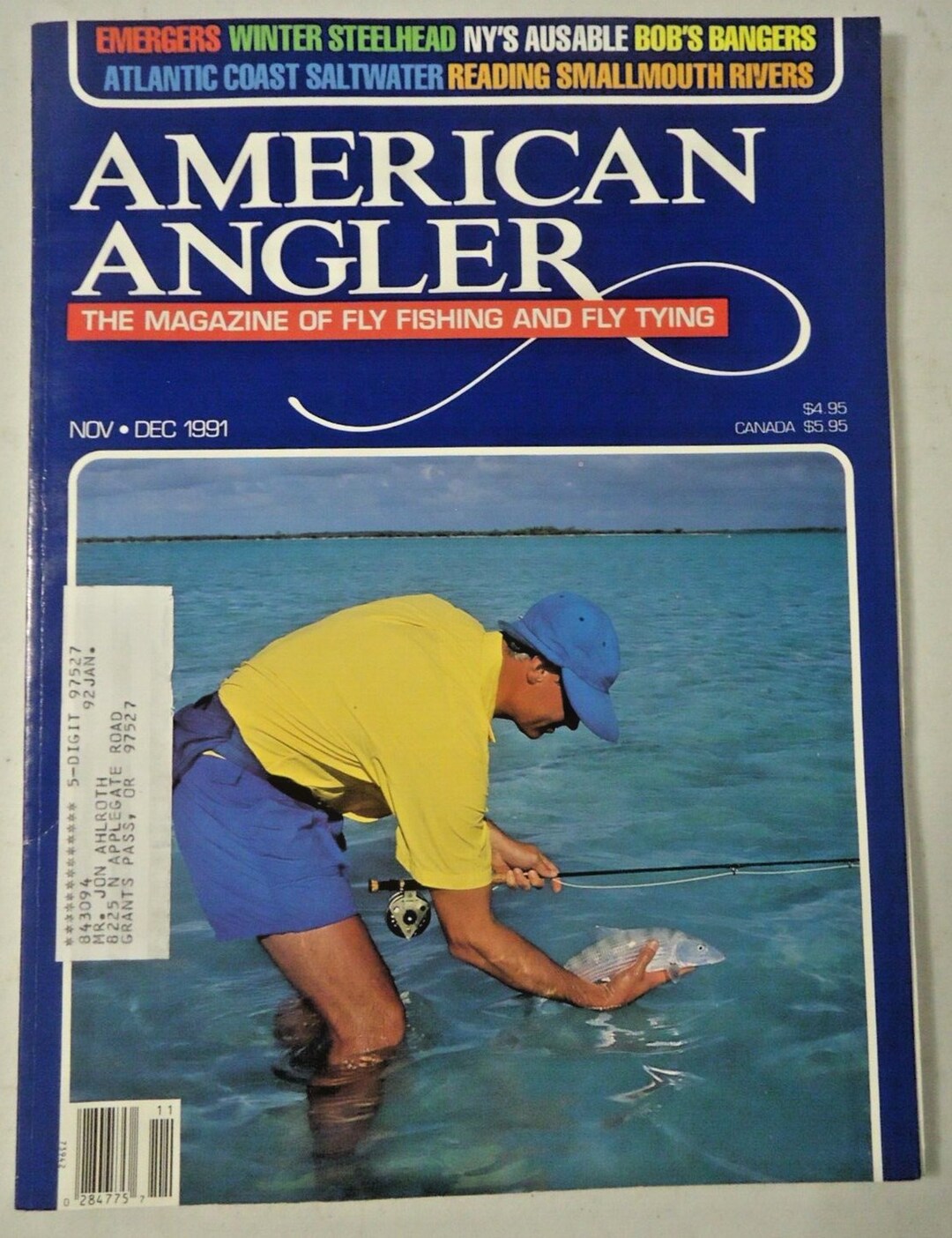 American Angler Magazine Back Issue November - December 1991 Fly Tyer ...