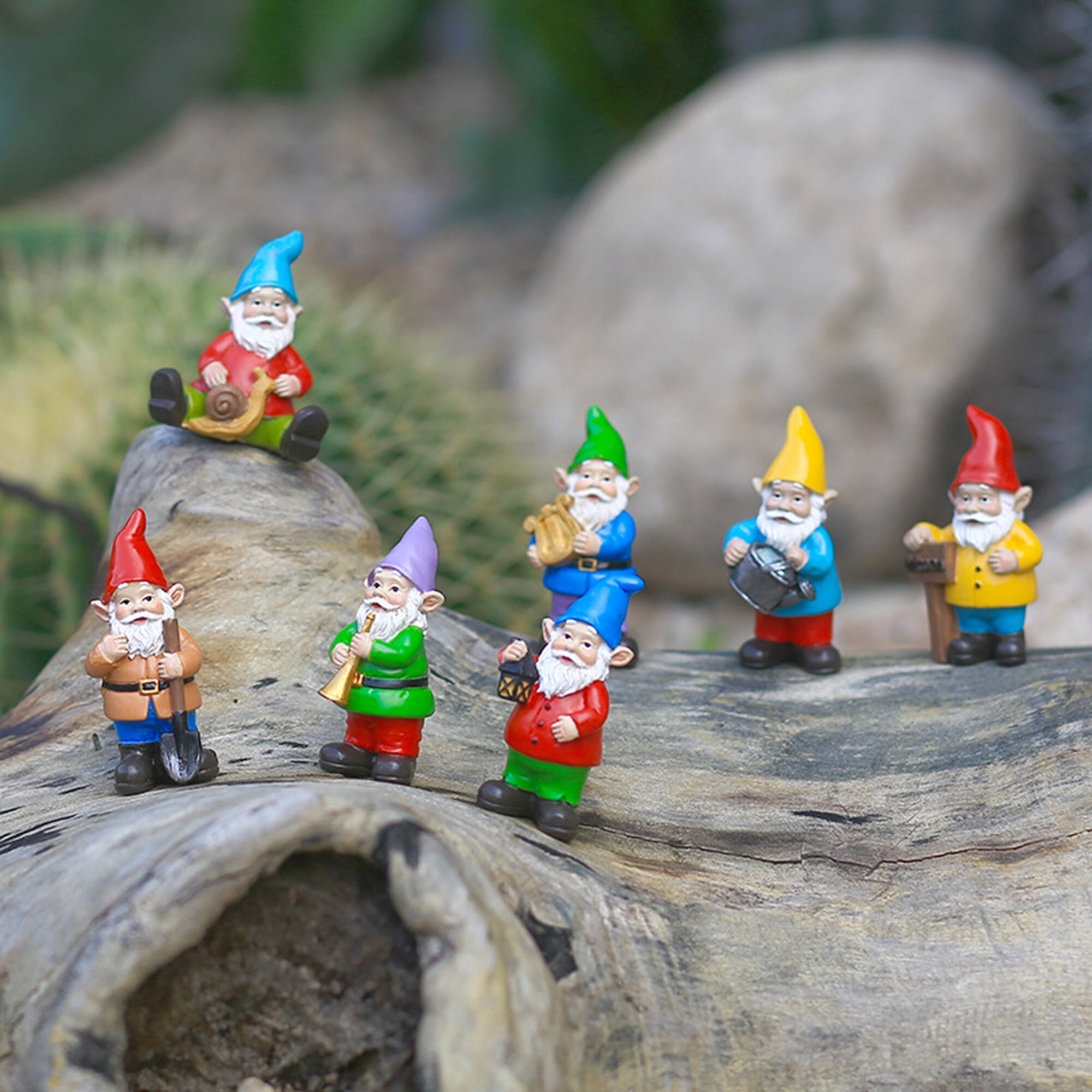 7pcs/set Gnomes Garden Decorations Drunk Dwarf Garden Gnomes Etsy