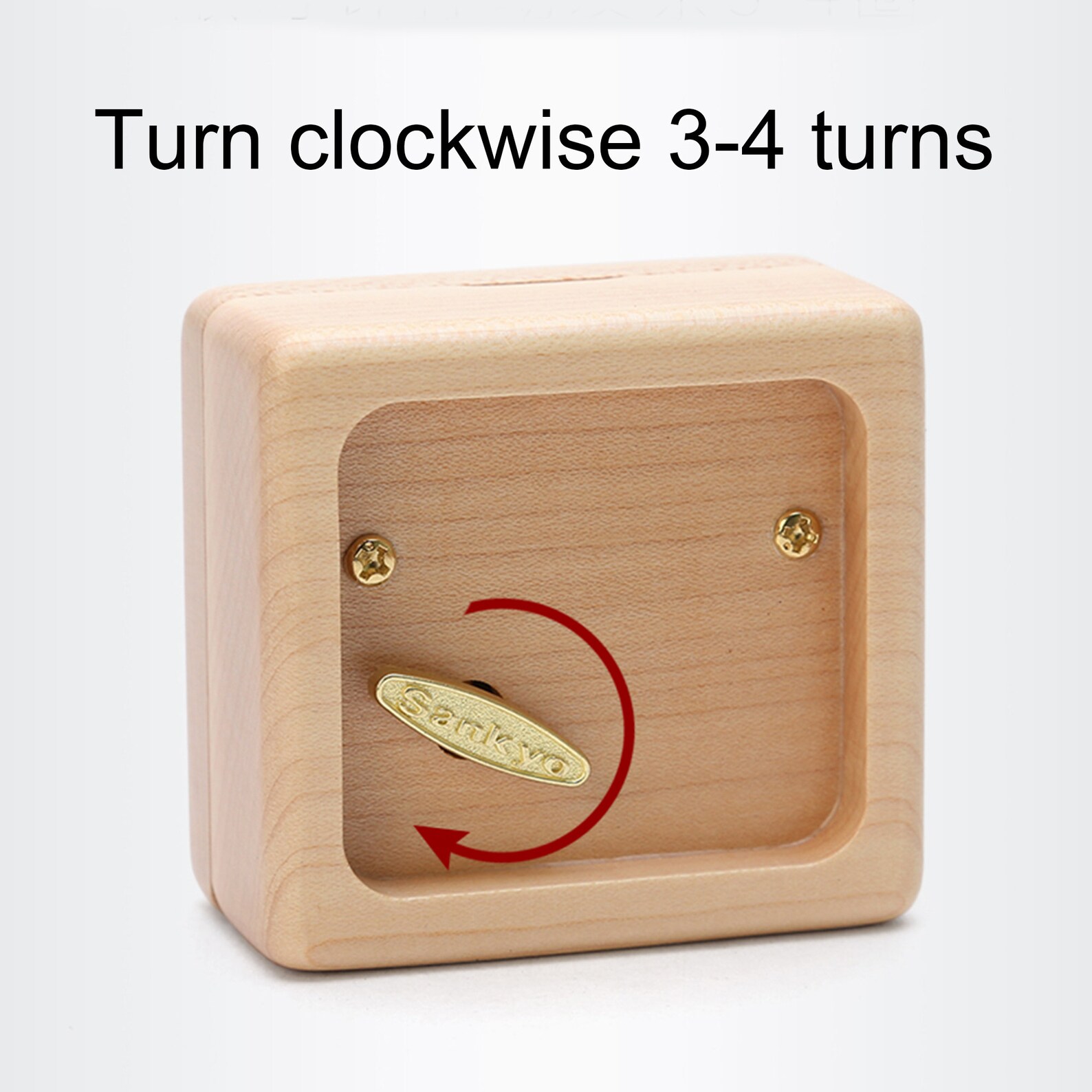 Custom Wooden Music Box Square Music Box Custom Song DIY Etsy