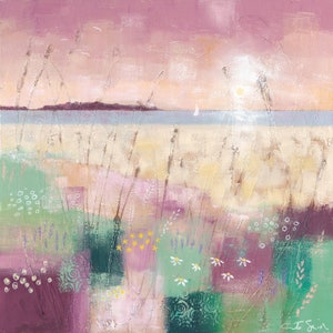White Sail - West Kirby - Wirral - Hilbre Island - Sailing boat - Solitude - Peace - Sailing - River Dee - Giclee print - Sunset