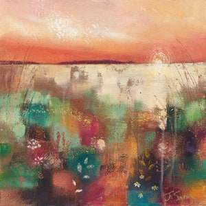 Goodnight Sun  - Hilbre Island - West Kirby - Wirral Coastline - Wirral - Red Rocks - Hoylake - Wirral Sunset - Abstract - Giclee print