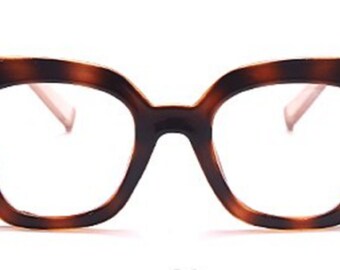 Brown Tortoise Shell Vintage Computer Anti-Blue Ray Glasses