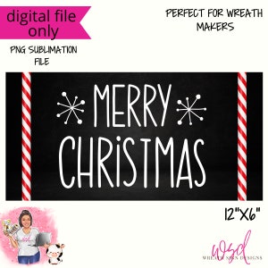 Merry Christmas Black and Candy Cane Stripe Wreath Sign PNG- Digital Design PNG Download ONLY Front Door Decor digital sign