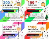 KDP Interior Templates Bundle | Seasonal Coloring & Activity Books (Digital Download)
