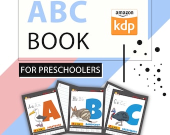 ABC Book for Preschoolers | KDP Interior Template, Commercial License (PDF Files)