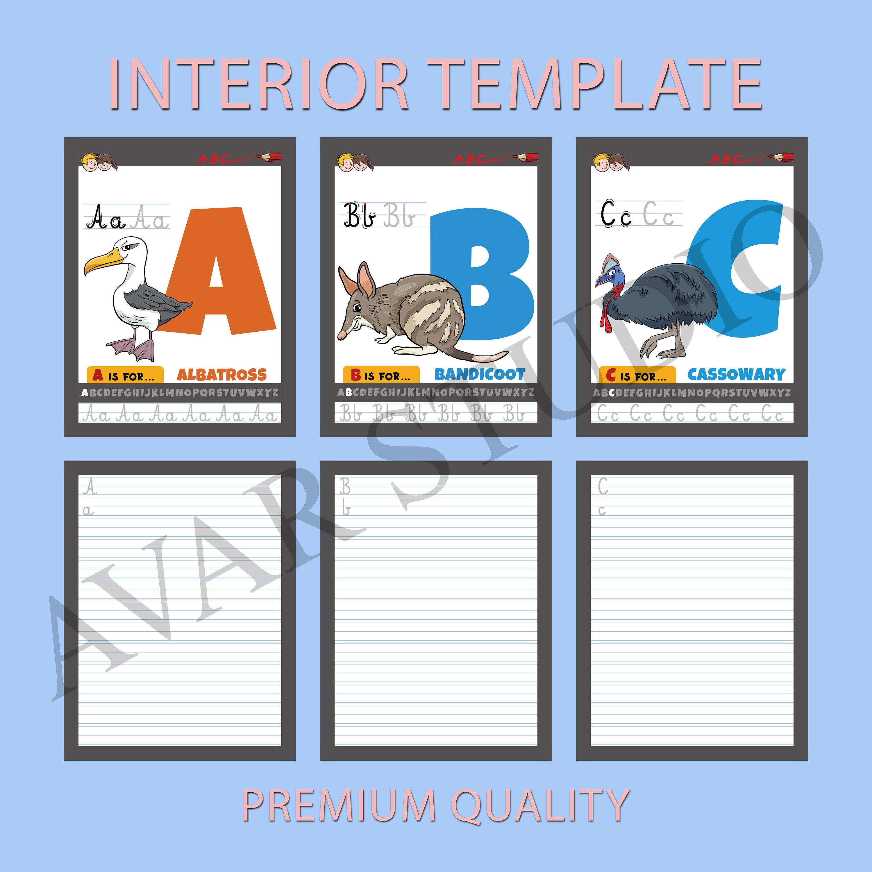 ABC Book for Preschoolers Printable Activity Book for - Etsy