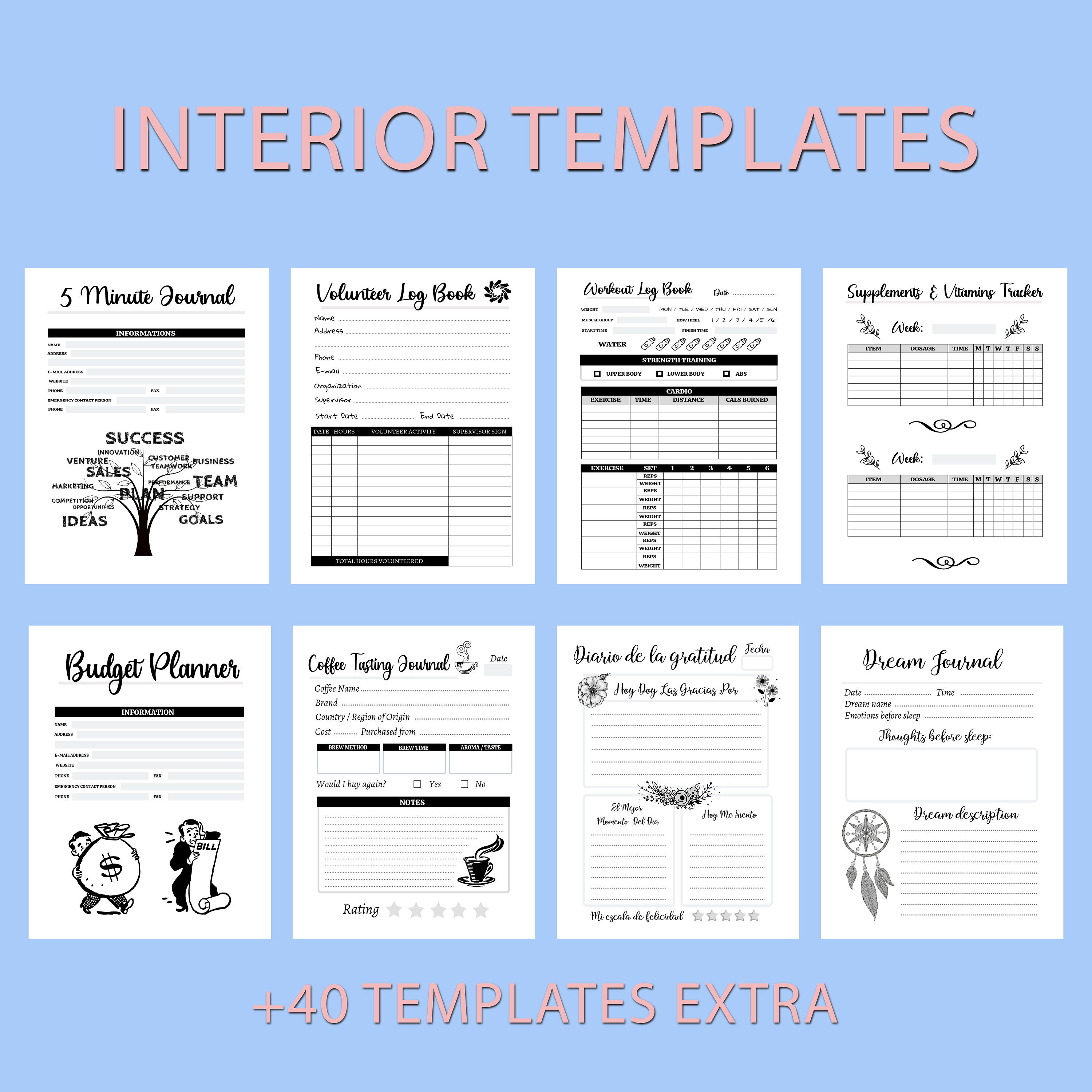 KDP Interior Template Bundle | 200+ Low Content Books (PDF) - Etsy