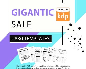 BUNDLE / Modelli interni KDP Premium - Oltre +880 nicchie e argomenti - Design per libri a basso contenuto - Libri stampabili [Sconto gigantesco]