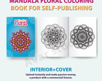 Mandala Floral Coloring Book | KDP Interior Template (PDF)