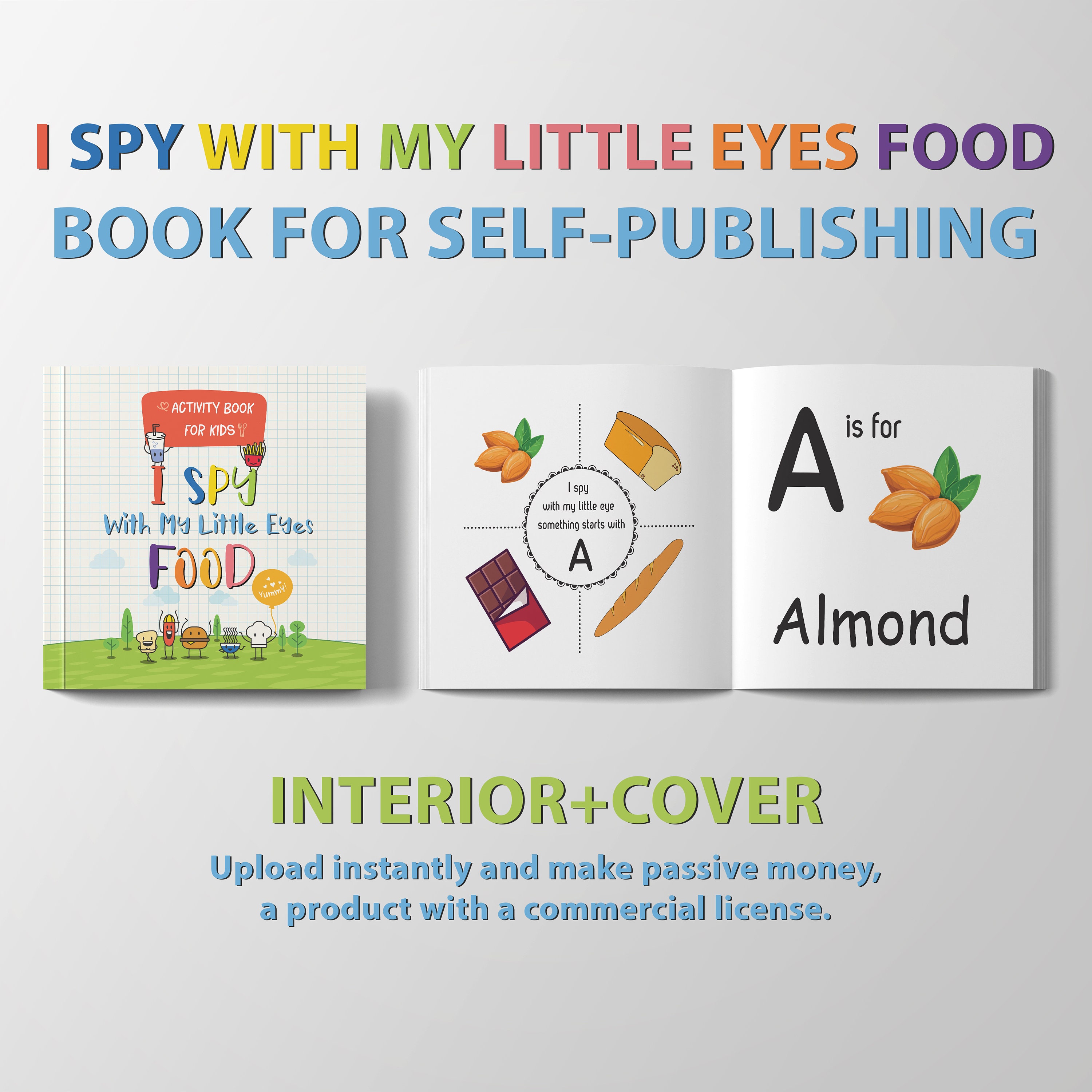 I Spy Food Activity Book | KDP Interiors With Commercial License (PDF ...
