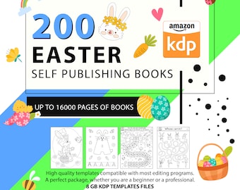 Pacchetto di modelli interni KDP di Pasqua / Autopubblicazione (download digitale)