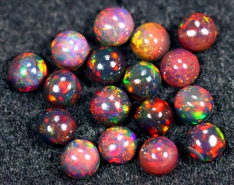 Perfect Jewellery Setting or Unique Gift Stunning Welo Opal 4.43Ct Natural Ethiopian FireBlack Smoked Gem