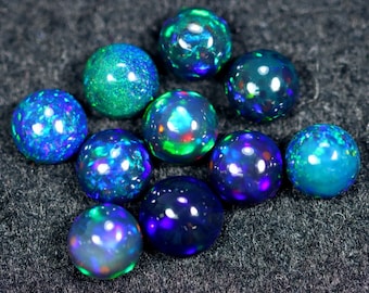 Perfect Jewellery Setting or Unique Gift Stunning Welo Opal 4.43Ct Natural Ethiopian FireBlack Smoked Gem