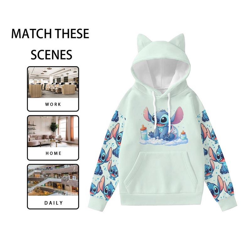 Stitch Inspired Hoodie image 4