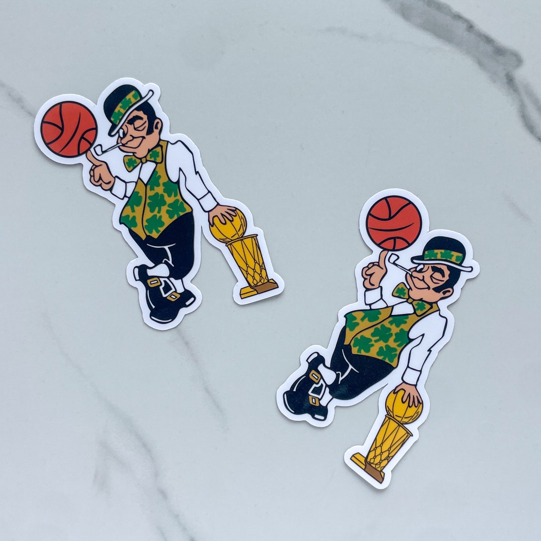 Lucky the Leprechaun Sticker/magnet // Boston Celtics Mascot Sticker or ...