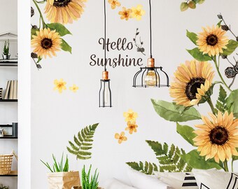 Plants Removable Wall Stickers for Bedroom Living Room Background Wall Decoration Kids Rooms Kitchen Girls Rooms Sunflower Wallpaper CIWEI Sunflower Wall Decals Butterfly Stickers Plants Removable Wall Stickers for Bedroom Living Room Background Wall Decoration Kids Rooms Kitchen Girls Rooms Sunflower Wallpaper CIWEI Sunflower Wall Decals Butterfly Stickers