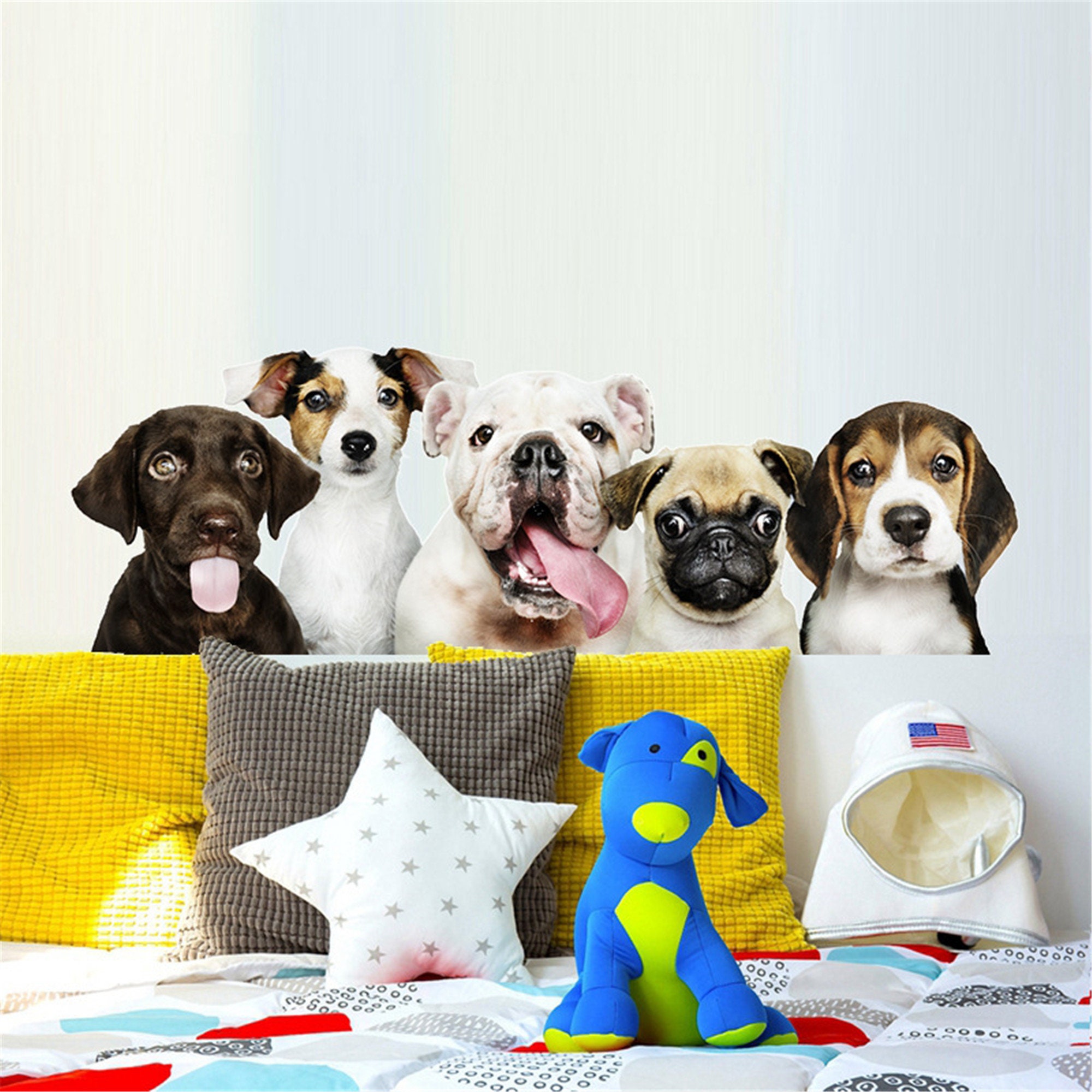 Cute Dogs Wall Sticker Dog Wall Decal Decor for HomeVinyl Etsy