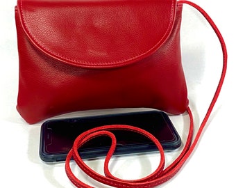 Large Leather Cross Body Clutch