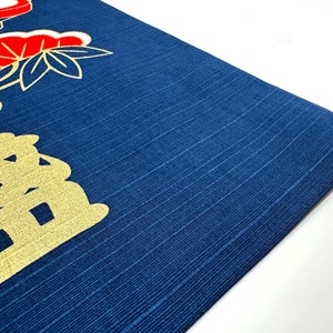 Lucky frog for money and business blue design Furoshiki traditional Japanese wrapping cloths made in Japan image 7