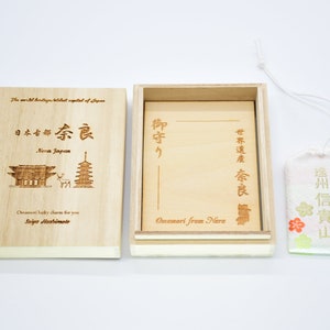 Japanese OMAMORI AMULET CHARM for Anti-Evil white from Enshu Sigisan Bisyamon Ten from Nara Japan image 4