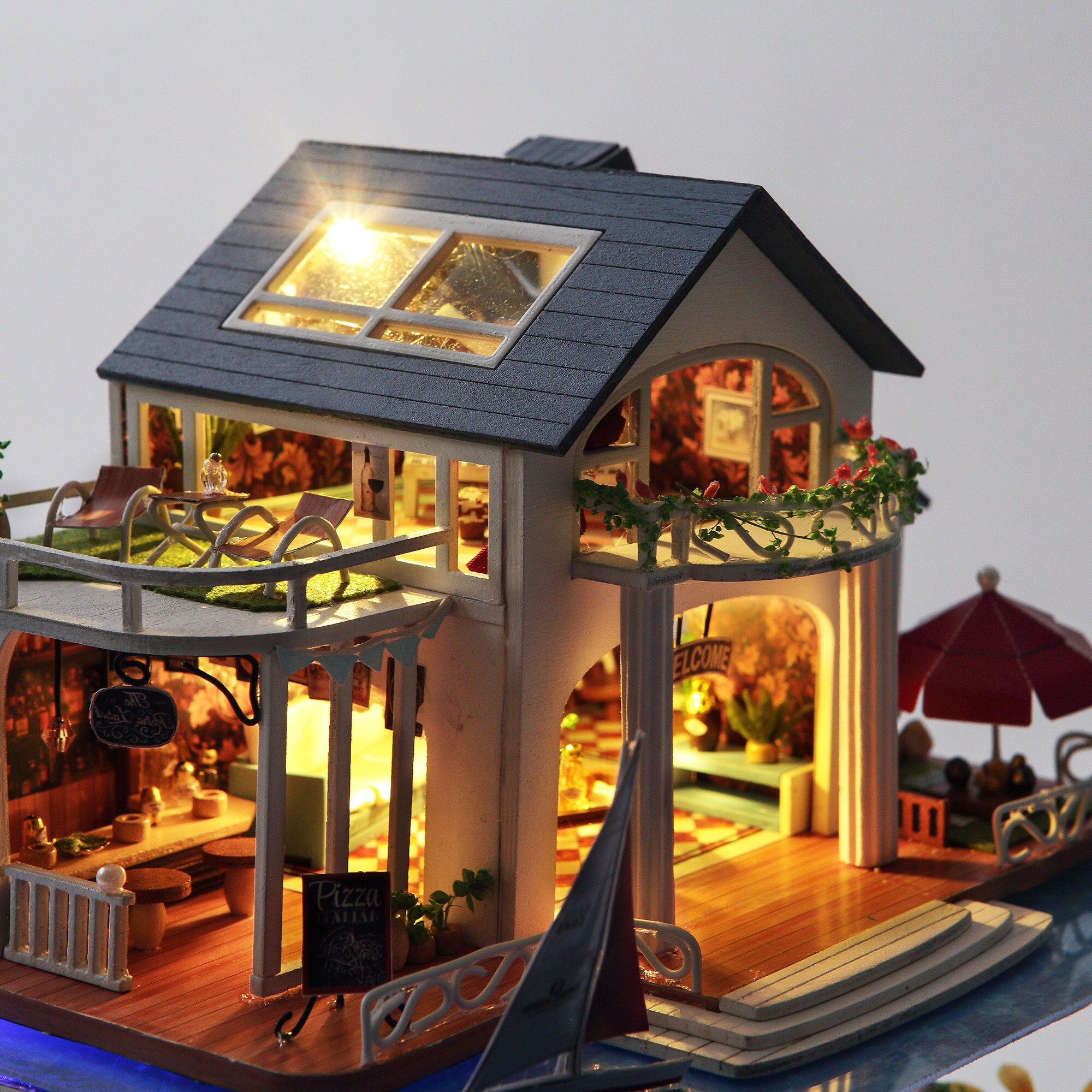 DIY Doll House Kit DIY Wooden Miniature Doll House Kit Loft Etsy