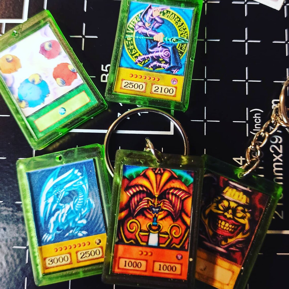 Yugioh keychain customizable with any card // Etsy