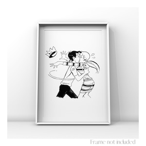 Bughead Forsythe Pendleton Jughead Jones III Betty Cooper Archie Comics Illustration Print Riverdale Drawing Retro Vintage Romance Sketch