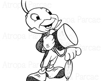 ジミニー クリケット プリント ピノキオの良心 ウォルト ディズニー