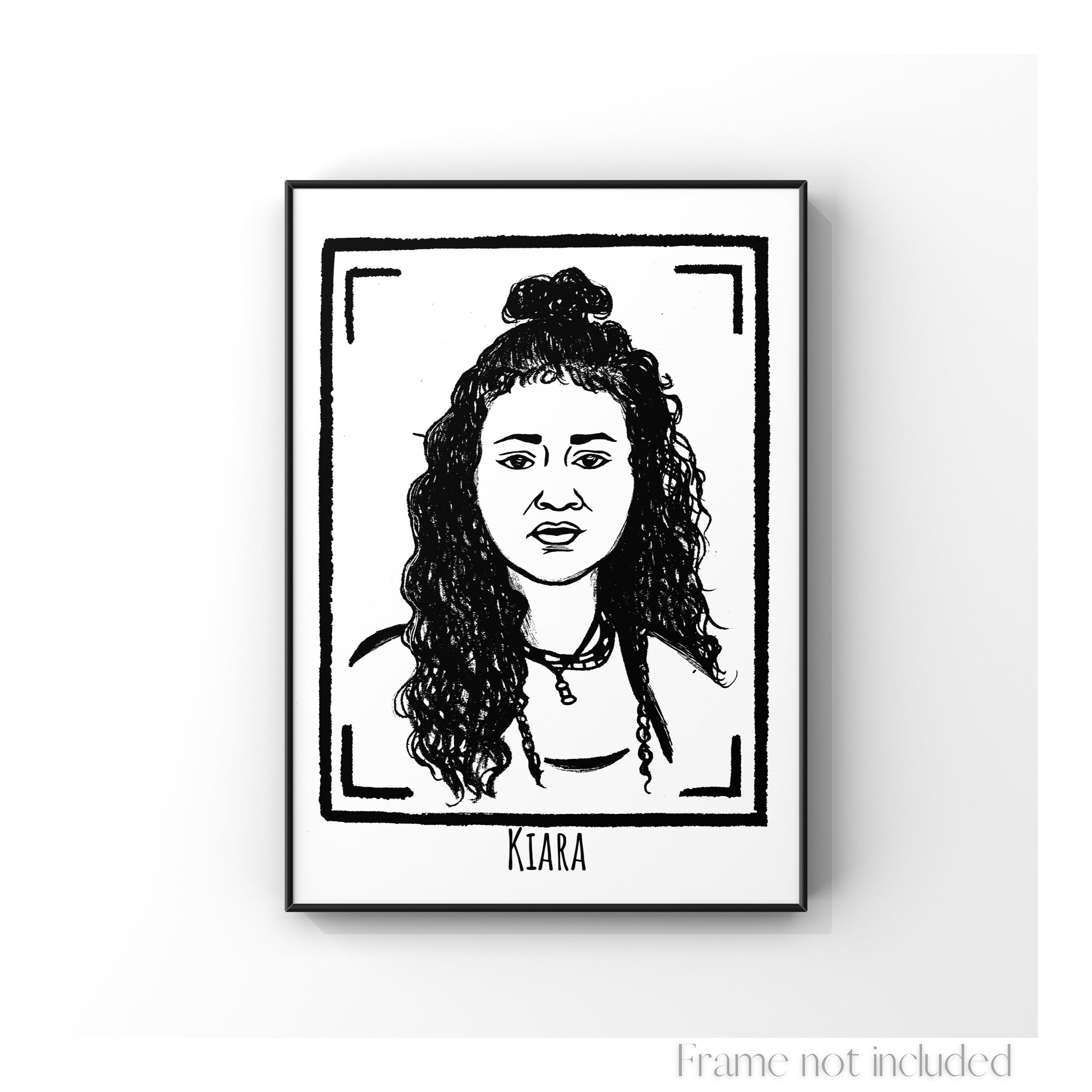 Obx Outer Banks Kiara Carrera Print Illustration Madison Etsy Ireland