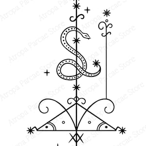 Veve Loko Voodoo Symbol Print Loco Loa Sigil New Orleans Magic Poster ...