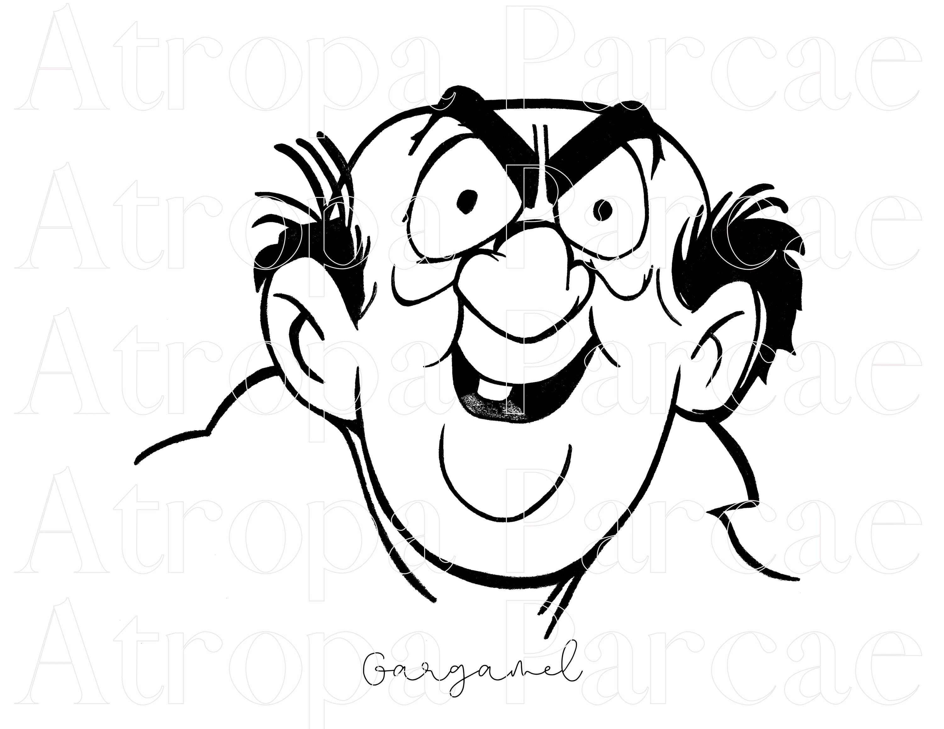 gargamel 10枚限定ポスター 希少 ガーガメル ナンバリング入り Gargamel the Smurfs Print Illustration the Smurfs Sorcerer Anime