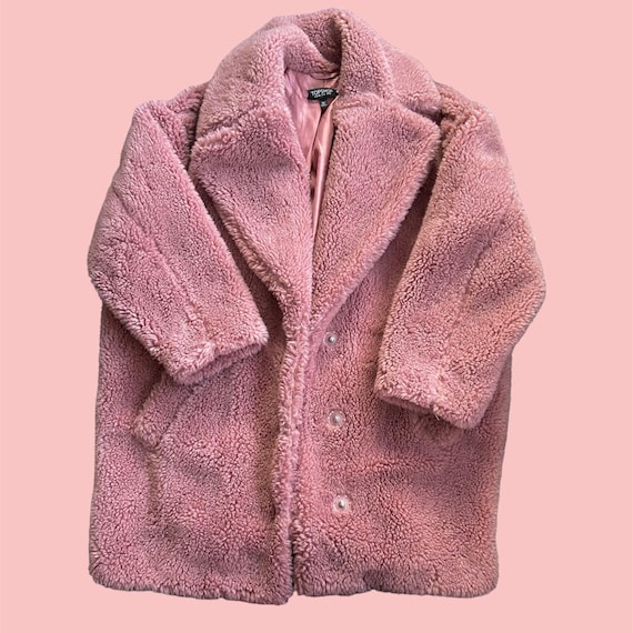 HOT Faux Fur Asos Teddy Coat Pink Coat, Teddy Coat, Fur Coat