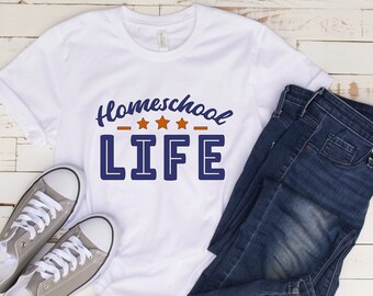 homeschool t-shirt/ homeschool shirt for her/personalized t-shirt /unisex  homeschool t-shirt for mom, gift for mom