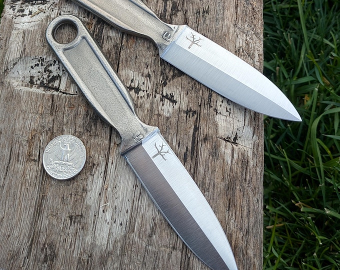 Dagger blade wrench knife, Hand Forged, 6"