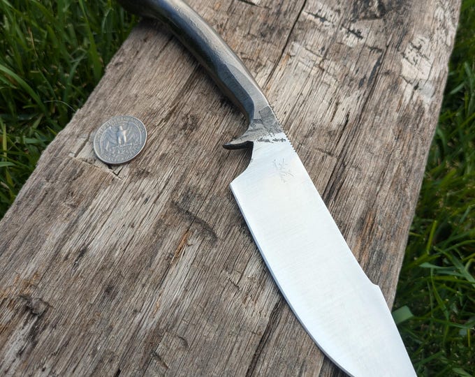Lug Nut Wrench Knife, Hand Forged, Harpoon Point,  10"
