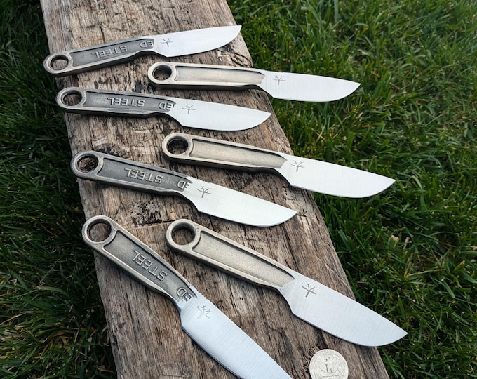 Wrench Knife, Drop Point, Hand Forged, 6"