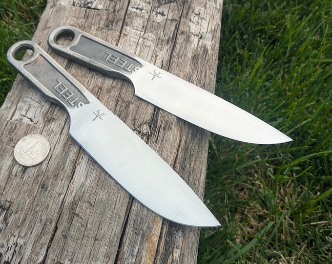 Wrench Knife, Drop Point, Hand Forged, 8"