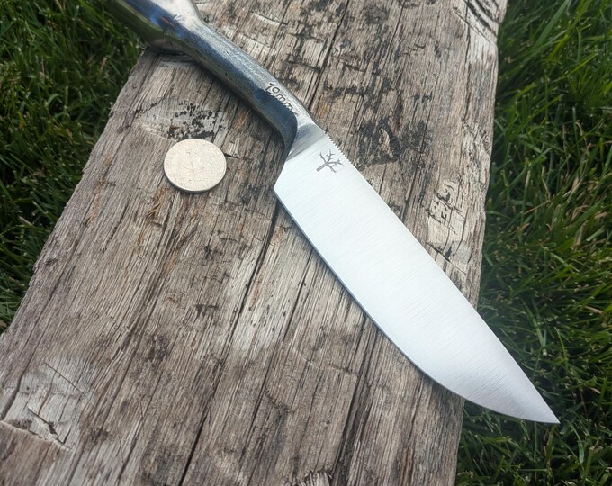 Lug Nut Wrench Knife, Hand Forged, 10"
