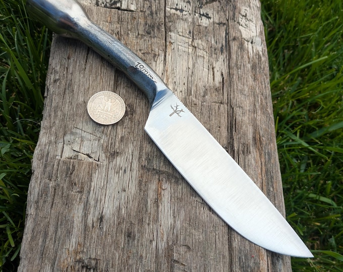 Lug Nut Wrench Knife, Hand Forged, 10"