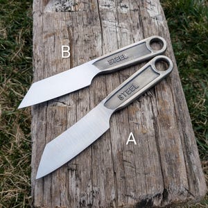 Wharncliffe Point Wrench Knife, Hand Forged, 6" Bild 3