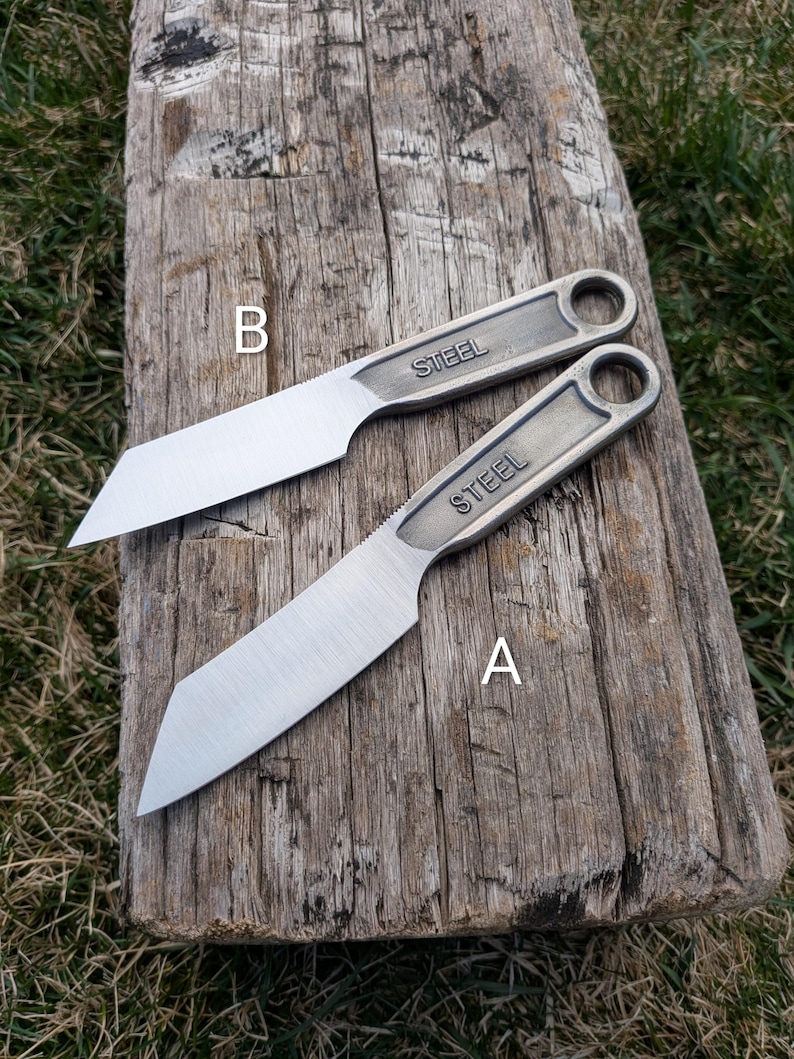 Wharncliffe Point Wrench Knife, Hand Forged, 6" Bild 3