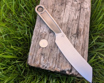 Sheepsfoot Blade Wrench Knife, Hand Forged, 10"