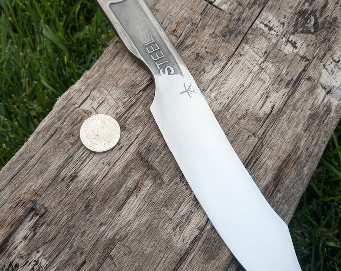 Clip Point Wrench Knife, Hand Forged, 10"