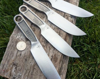Wrench Knife, Drop Point, Hand Forged, 8"
